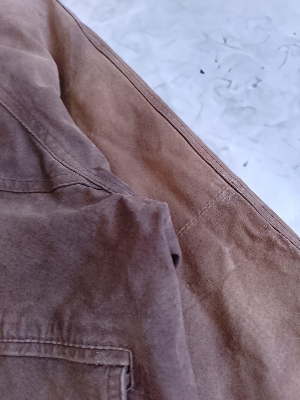 Vintage NORTHWEST TERRITORY Brown Suede Bomber Jacket - Picture 9 of 14